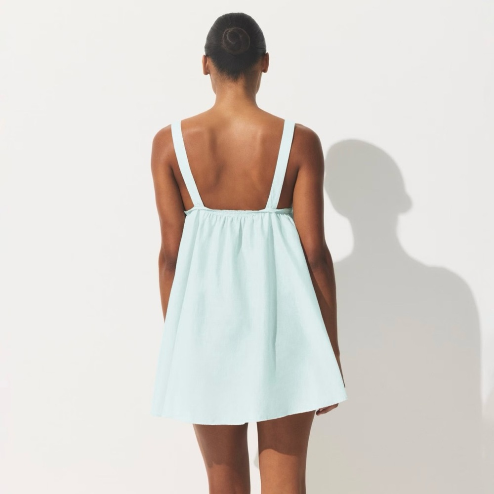 ✨ SKIMS Cotton Voile Mini Dress 👗 | Frost |M✨ - Picture 3 of 7